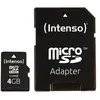 Image de Intenso - Carte mémoire flash (adaptateur microSDHC - SD inclus(e)) - 4 Go - micro SDHC