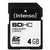 Image de Intenso Class 10 - Carte mémoire flash - 4 Go - Class 10 - SDHC