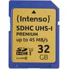 Image de Intenso UHS-I Premium (32 Go, SDHC, U1, UHS-I), Carte mémoire, Bleu, Or