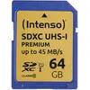 Image de Intenso UHS-I Premium (64 Go, SDXC, U1, UHS-I), Carte mémoire, Or