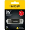 Image de Intenso Clé Usb Twist Line Usb-c Usb-a 3.2 32gb