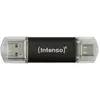 Image de Intenso Twin Line (64 Go, USB-A, USB-C), Clé USB, Noir
