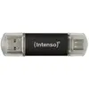 Image de Intenso Twin Line (128 Go, USB-A, USB-C), Clé USB, Argent, Noir