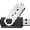Image de Intenso USB 64GB OFFICE LINE 3.2 Gen1 Silver-Black (64 Go, USB-A), Clé USB, Noir, Argent
