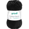 Image de Gründl Laine "Cotton Quick uni, Fil + laine, Noir