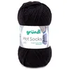 Image de Laine à chaussettes à tricoter HOT SOCKS UNI - Grundl - certifiée Oeko-Tex(...) - 18 Noir