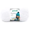 Image de Fil à tricoter effet velour FUNNY - Grundl - 100 Gr - Oeko-Tex(...) - 01 Blanc