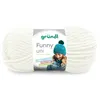 Image de Fil à tricoter effet velour FUNNY - Grundl - 100 Gr - Oeko-Tex(...) - 05 Ecru