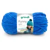 Image de Fil à tricoter effet velour FUNNY - Grundl - 100 Gr - Oeko-Tex(...) - 14 Bleu