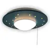 Image de Niermann Stand By, Lampe pour enfant, Niermann Starlight LED Plafonnier E27 pétrole Made in Germany
