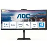 Image de AOC Value-line CU34V5CW/BK - V5 series - écran LED - incurvé - 34" - 3440 x 1440 WQHD @ 100 Hz - VA - 300 cd/m² - 3000:1 - 4 ms - HDMI, DisplayPort, USB-C - haut-parleurs - noir