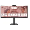 Image de AOC CU34E4CW - Écran LED - incurvé - USB - 34" - 3440 x 1440 UWQHD - VA - 350 cd/m² - 3500:1 - HDR10 - 4 ms - 2xHDMI, DisplayPort - haut-parleurs - noir