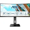 Image de AOC CU34P2A (3440 x 1440 pixels, 34"), Moniteur, Noir, Rouge