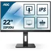 Image de AOC 22P2DU - Écran LED - 21.5" - 1920 x 1080 Full HD (1080p) @ 75 Hz - IPS - 250 cd/m² - 1000:1 - 4 ms - HDMI, DVI, VGA - haut-parleurs - noir