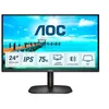 Image de AOC 24B2XD - Écran LED - 24" (23.8" visualisable) - 1920 x 1080 Full HD (1080p) @ 75 Hz - IPS - 250 cd/m² - 1000:1 - 4 ms - DVI, VGA - noir