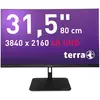 Image de Wortmann TERRA LCD/LED 3295W PV 4K USB-C/DP/HDMI (3840 x 2160 pixels, 31.50"), Moniteur, Noir
