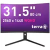Image de Wortmann TERRA LCD/LED 3285W HA black CURVED USB-C/HDMI/DP (2560 x 1440 pixels, 31.50"), Moniteur, Noir