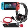 Image de Snakebyte Gamer Kit Sound & Protect (NSW) - noir rouge (Filaire), Casque gaming, Noir, Rouge