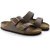 Image de Birkenstock, Unisexe, Sandales, Arizona Birko-Flor Nubuk normal, Marron, (41)