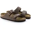 Image de Sandales en cuir femme/homme Birkenstock Arizona Birkibuc regular larges marron (0151181) 44