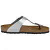 Image de Birkenstock, Femmes, Sandales, Gizeh Birko-Flor étroit, Argent, (37)
