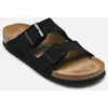 Image de Arizona Soft footbed Suede - Narrow par Birkenstock Noir 36 Femme