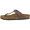 Image de Birkenstock, Femmes, Sandales, Gizeh Birko-Flor Nubuck étroit, Marron, (36)