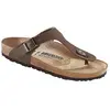 Image de Birkenstock, Femmes, Sandales, Gizeh Birko-Flor Nubuk étroit, Marron, (37)