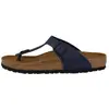 Image de Birkenstock, Femmes, Sandales, Gizeh Birko-Flor étroit, Bleu, (39)