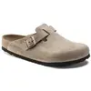 Image de Birkenstock, Unisexe, Sandales, Boston geöltes Nubukleder normal, Marron, (42)