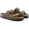 Image de Birkenstock, Unisexe, Sandales, Arizona en cuir nubuck Normal, Marron, (38)