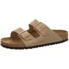 Image de Birkenstock, Unisexe, Sandales, Arizona Nubuck Leather Narrow, Marron, (37)