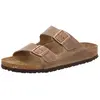 Image de Birkenstock, Unisexe, Sandales, Arizona Nubuck Étroit, Marron, (38)