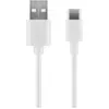 Image de Goobay 45563 Câble USB A USB C Mâle Mâle Blanc 1m (1 m, USB 2.0), Câble USB