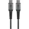 Image de Goobay Câble USB-C, textile, connecteur métallique, extra-résistant (0.50 m, USB 2.0, 60 W), Câble USB