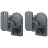 Image de Goobay Universel (1 paire, Installation murale, Inclinable, Pivotant), Pied + support mural pour enceinte, Noir