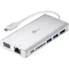 Image de Goobay Premium 49850 (USB-C, 8 ports), Station d'accueil + hub USB, Argent