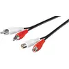 Image de Goobay Rallonge stéréo 2x Cinch (2.50 m, Câbles Cinch), Câble audio