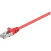 Image de Goobay CAT 5e Câble patch, F/UTP, rouge, 2 m (CAT5e, 2 m), Câble réseau