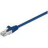 Image de Goobay CAT 5e Câble patch, F/UTP, bleu, 2 m (F/UTP, CAT5e, 2 m), Câble réseau