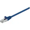 Image de Goobay Câble patch CAT 5e, F/UTP, bleu, 5 m (CAT5e, 5 m), Câble réseau
