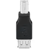 Image de Goobay Adaptateur USB 2.0 Hi-Speed, USB 2.0 femelle (type A) (Mini USB-B, USB-A), Adaptateur données + vidéo, Noir