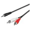 Image de CABLE AUDIO POUR CARTE SON 2 RCA / JACK 3.5MM² STEREO 10 m