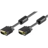 Image de Goobay Câble pour moniteur SVGA Full HD, plaqué or (3 m), Câble vidéo, Noir