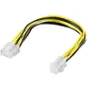 Image de goobay - Adaptateur secteur - alimentation P4 (F) pour alimentation 8 broches + 12 V (M) - 24 cm