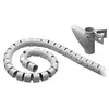Image de Gaine de rangement haute qualité pour câbles - diamètre 20 mm max. - longueur 2. 5 m (coloris gris)