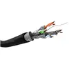 Image de Goobay GoobayCat.7 Câble réseau brut Outdoor, S/FTP (PiMF), noir (S/FTP, CAT7, 100 m), Câble réseau