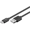 Image de Goobay Câble USB 2.0 USB-C  vers USB A, noir, 1.8 m (1.80 m, USB 2.0), Câble USB