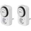 Image de Goobay, Minuterie, Horloge programmable analogique, 2 pièces, blanc