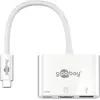 Image de Goobay Adaptateur multiport USB-C  HDMI, blanc, 0.15 m (USB-C, 3 ports), Station d’accueil + hub USB, Blanc